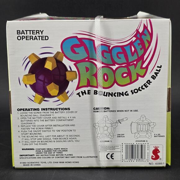 VTG Giggle'n Rock Toy The Bouncing Soccer Ball Laughs & Giggles New - Picture 3 of 6